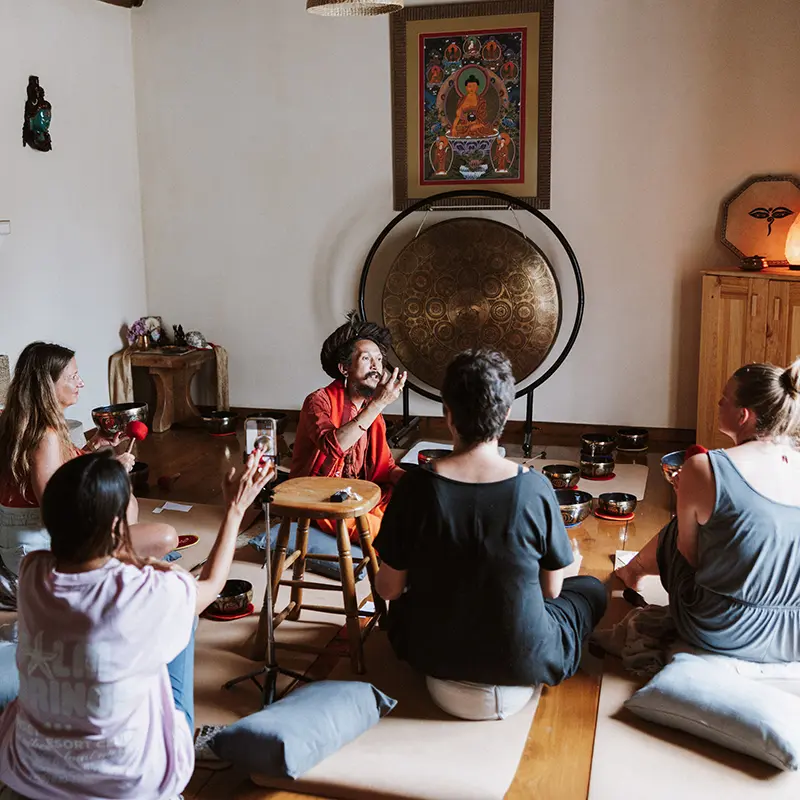 Terapia grupal de sonido